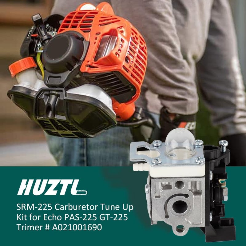 HUZTL Carburetor for ECHO GT225 GT225i GT225L PAS225 PE225 PPF225 SHC225 SRM225 SRM225U Trimmer with Repower Maintenance Kit Spark Plug by HUZTL - Image 2